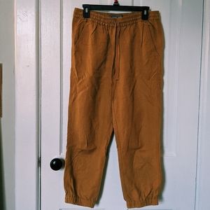 Mustard Canvas Joggers
